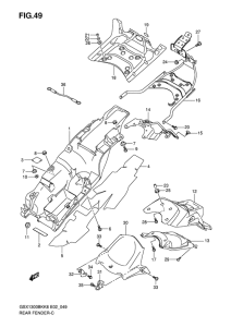 GSX1300BK (ABS) Заднее крыло