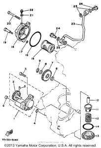 XT350B Масляный насос
