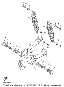 XV1100HC Задний рычаг подвески