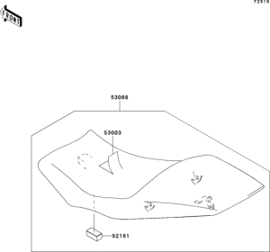 ER650 Сиденье