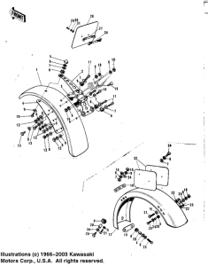  Fenders / number plates