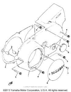 XS650SH Боковые крышки