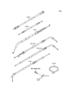 ZR400 Тросы управления