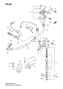 SV650 Задний тормозной цилиндр