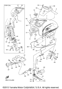 XVS650AT Топливный бак