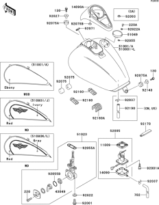 VN1500 Fuel tank(1 / 2)