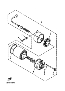 XV400 Starting motor set