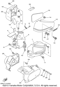 XVS650A Боковые обтекатели