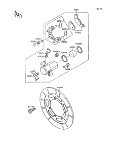 VN1500 Передний тормоз