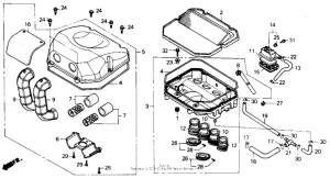 CB400F Воздушный фильтр
