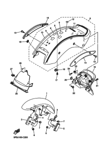 XVS1100 XVS1100T Крыло