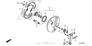 CB250 Передний тормоз
