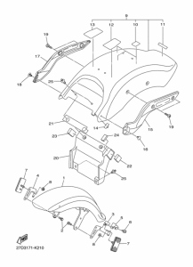 XVS1300CU Крыло