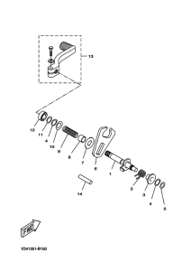 DT50R Вал переключения