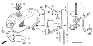 CBF600 (Naked, ABS) Tank fuel