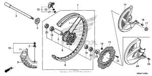  Переднее колесо