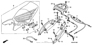 NT700V (ABS) Сиденье