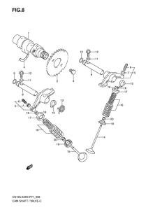 EN125 Распределительный вал-клапаны