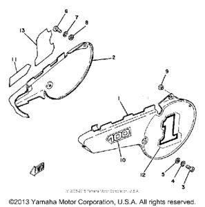 YZ100H Боковые обтекатели