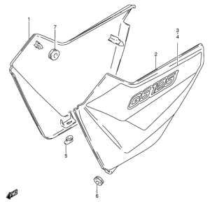 GS125 Обтекатель задний