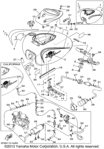 XVS1100PC Топливный бак