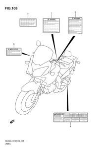 DL650 (ABS) Honda mark
