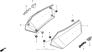 GL1500I Боковые обтекатели