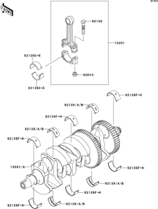 ZR1000 Коленвал