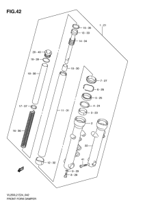 VL250 Демпфер передней вилки
