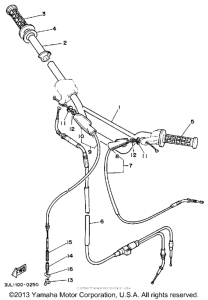 RT100D Handlebar-cable