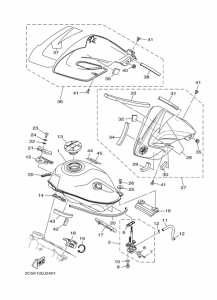 XT250 XT250Z Tank fuel