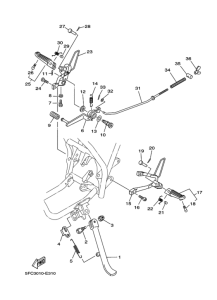 RZ50 Стэнд и упор для ног