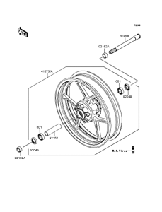 ZR750 Переднее колесо