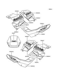 KLE250 Наклейки