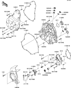 EX650 Крышки двигателя