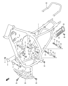 DR250 Frame comp