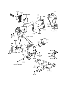 KL650 Рама ,крепежные детали