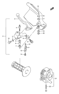 DR650 Left handle switch
