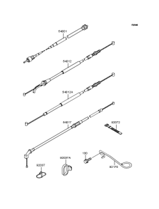 ZX900 Тросы управления
