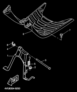 CW50 Подножки