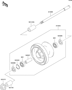 VN1500 Переднее колесо