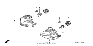 VFR800 (ABS) Задний фонарь