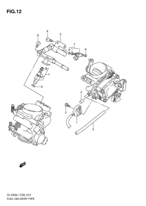 DL1000 Fuel delivery pipe