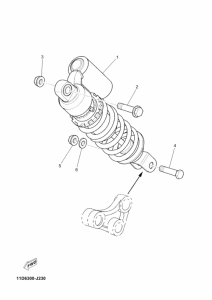 XT660Z (ABS) Задняя подвеска
