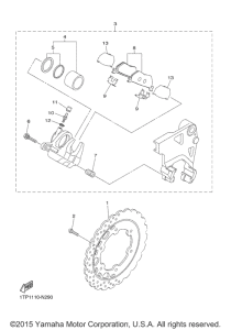 XVS950CR Задний суппорт