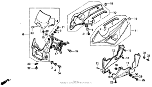 VTR250 Обтекатель
