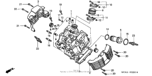 VT1100C2 Головка цилиндров передняя