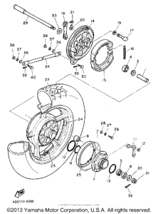 XV1100WC Переднее колесо