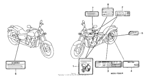 VT600CD2 Лейбл предостережения