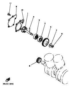 RD350F Водяной насос